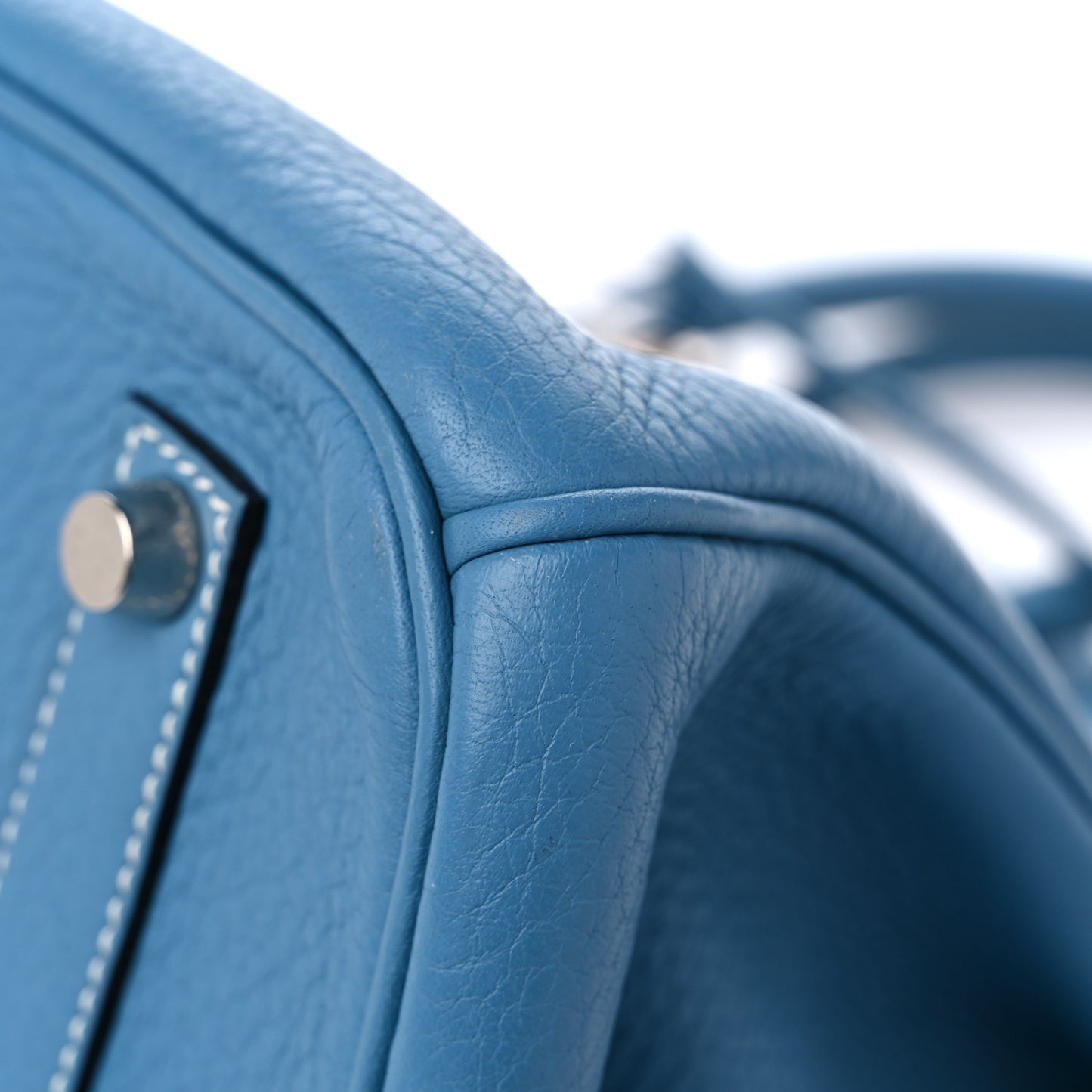 Taurillon Clemence Birkin 35 Blue Jean