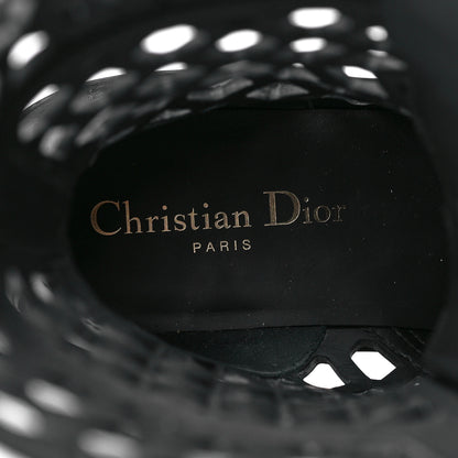 Christian Dior Matte Calfskin Womens D-Trap 30mm Tall Boots 37.5 Black 7 of 8