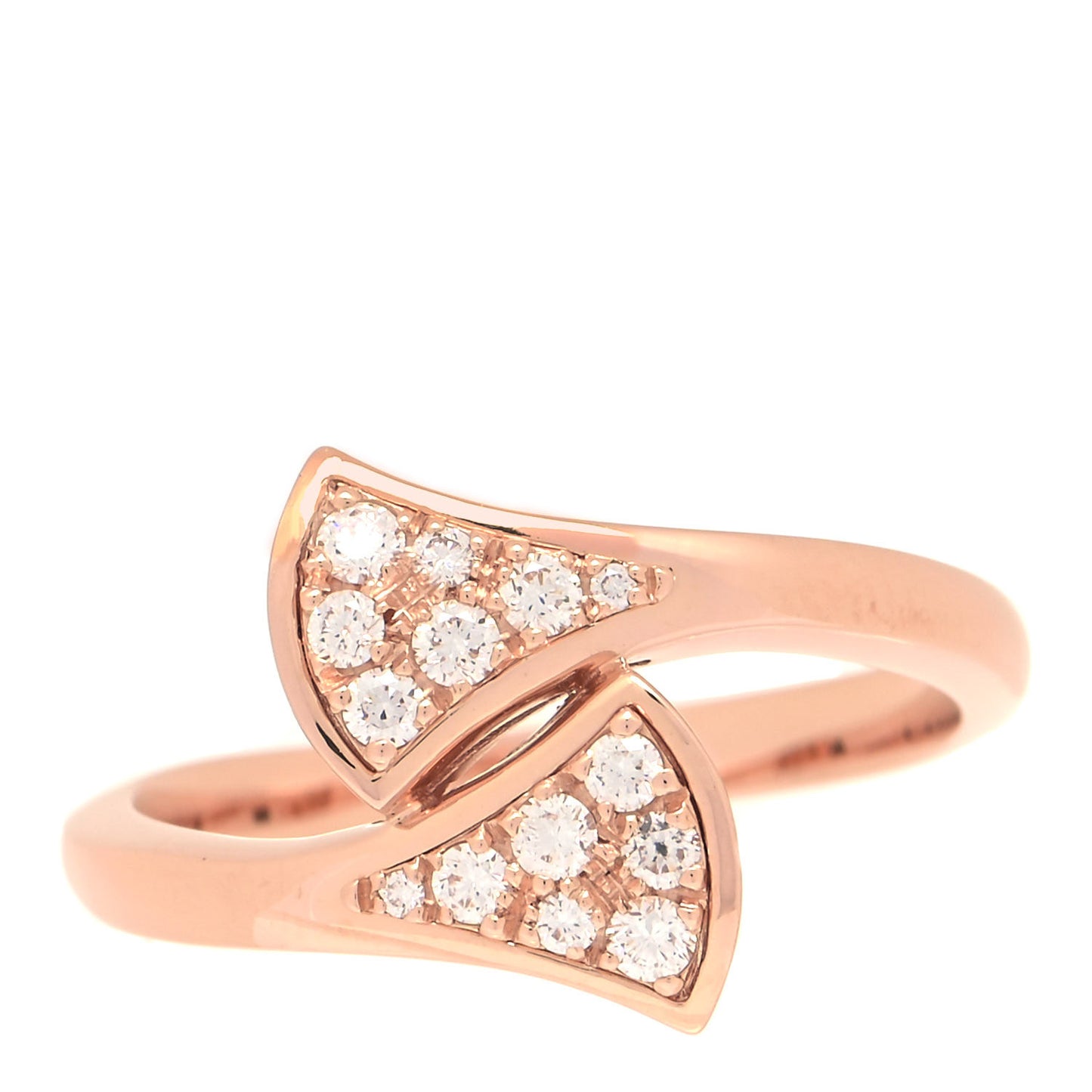 18K Rose Gold Diamond Divas' Dream Ring 52 6