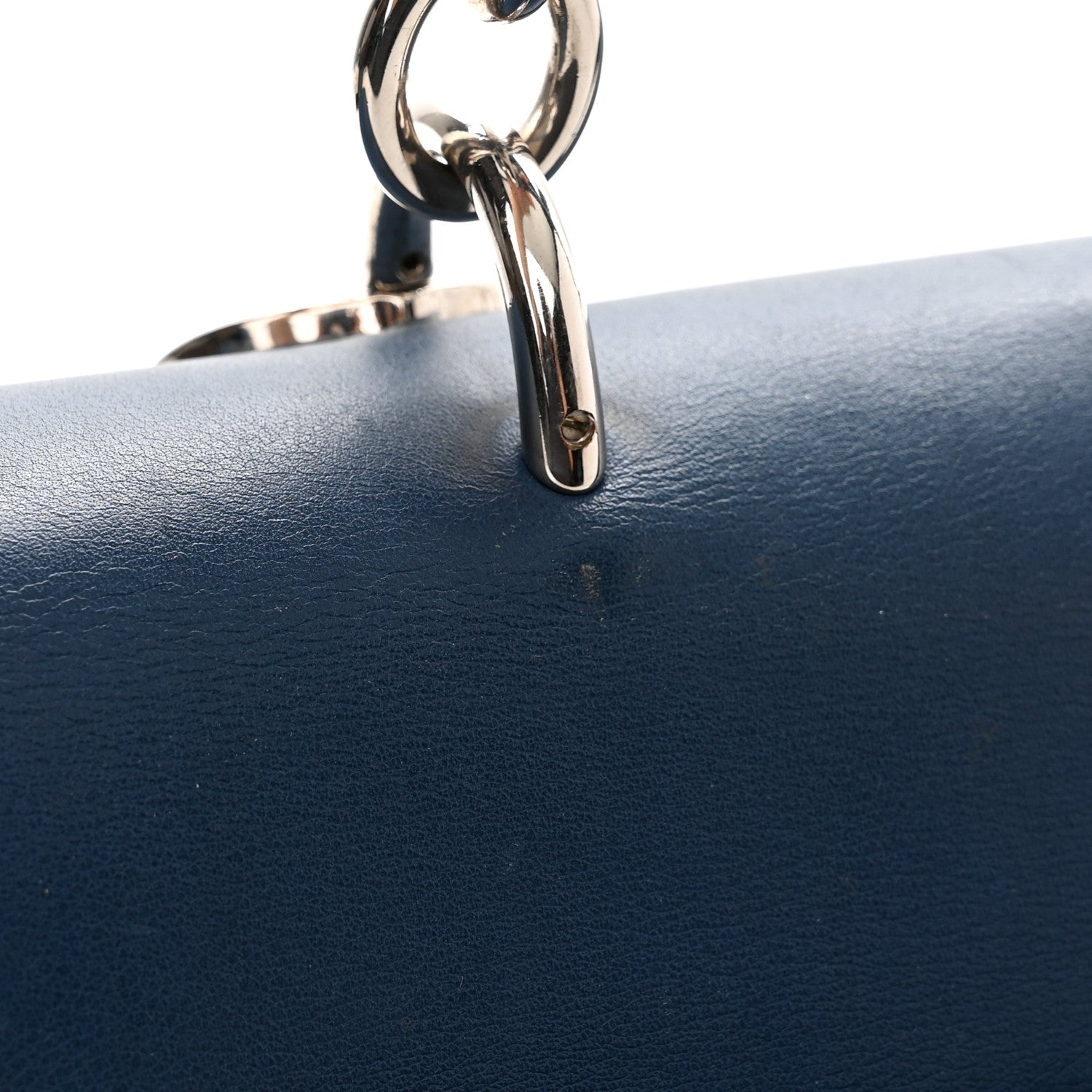 Christian Dior Bullcalf Medium Be Dior Flap Mineral Blue 16 of 20