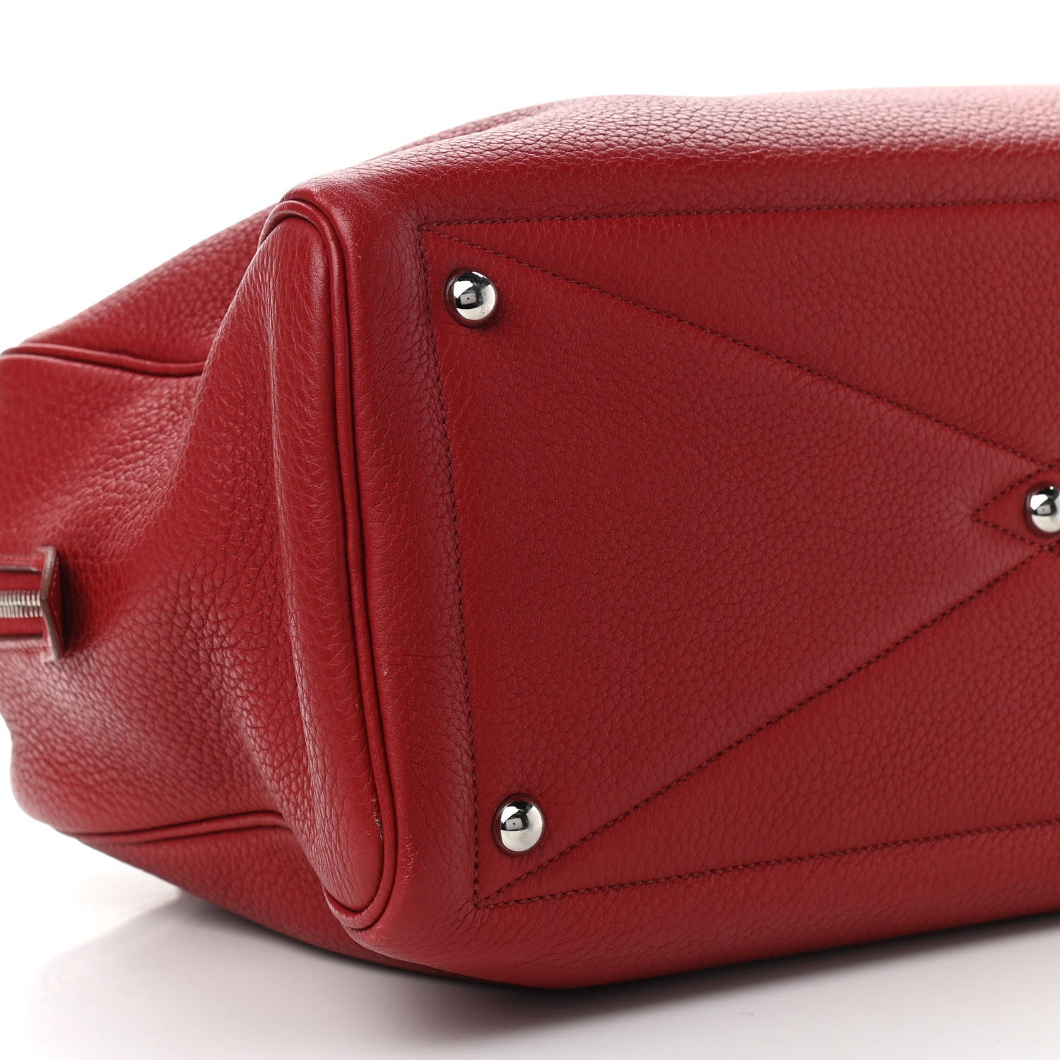 Hermes Taurillon Clemence Victoria II 35 Rouge Garance 9 of 13