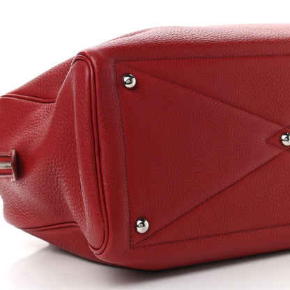 Hermes Taurillon Clemence Victoria II 35 Rouge Garance 9 of 13