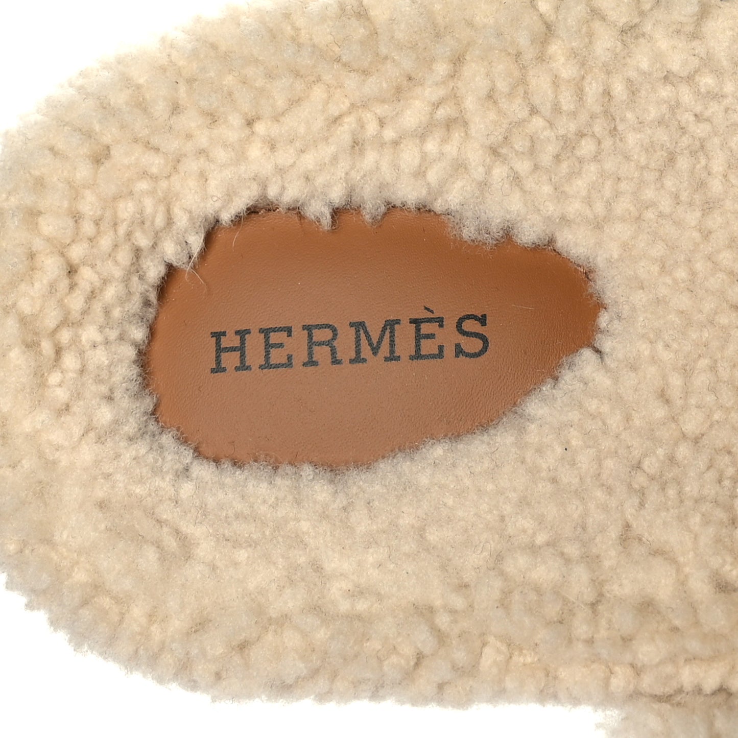 Suede Goatskin Woolskin Womens Chypre Sandals 38 Naturel Ecru