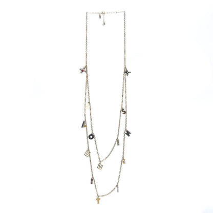 Louis Vuitton Love Letters Timeless Long Necklace Gold 2 of 6