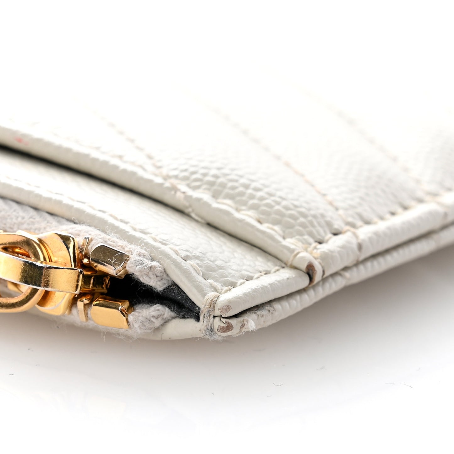 Grain De Poudre Chevron Monogram Bill Pouch Crema Soft