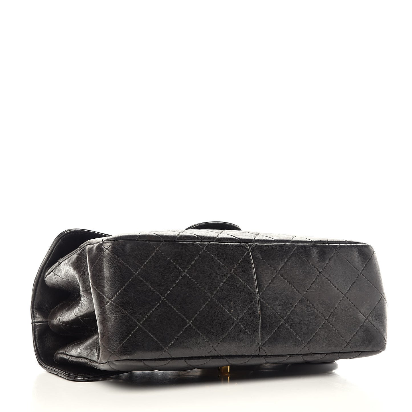 Lambskin Quilted Medium Double Sided Flap Black