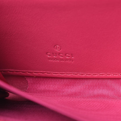 Gucci X MLB Guccissima Signature NY Yankees Embroidered Zip Around Wallet Box Pink Blue Ivory 7 of 10