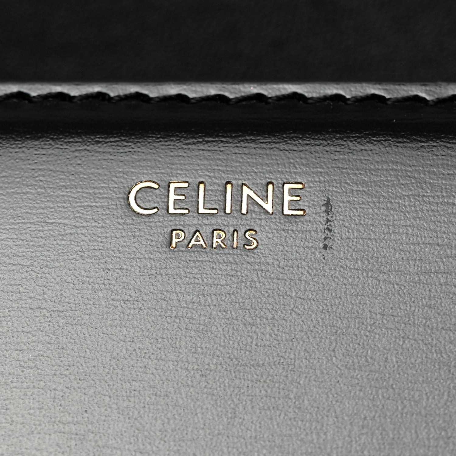 Celine Shiny Calfskin Teen Triomphe Black 6 of 11