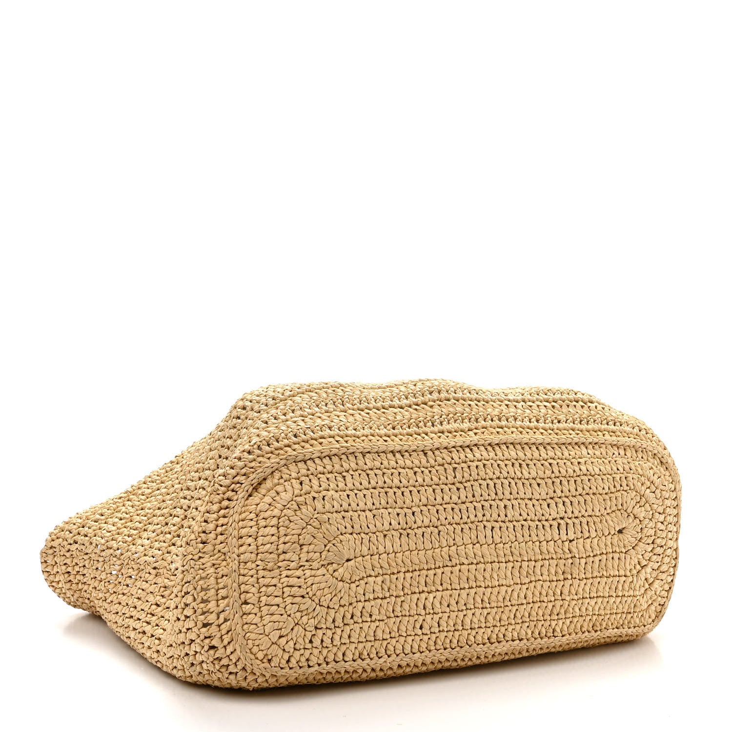 Saint Laurent Raffia Rive Gauche Tote Natural 4 of 10