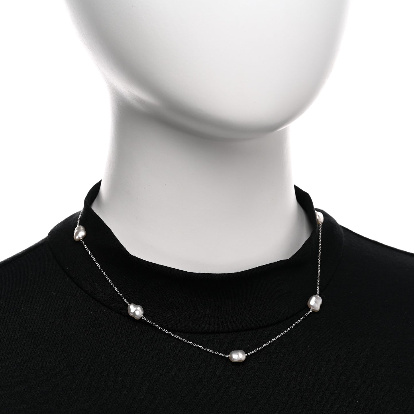 Platinum Freshwater Cultured Pearl 6-7mm Elsa Peretti Pearls By The Yard Necklace