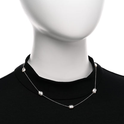 Tiffany Platinum Freshwater Cultured Pearl 6-7mm Elsa Peretti Pearls By The Yard Necklace 2 of 5