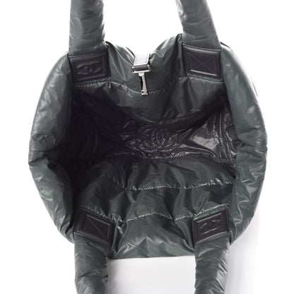 Chanel Nylon Quilted Medium Coco Cocoon Reversible Tote Grey 9 of 15