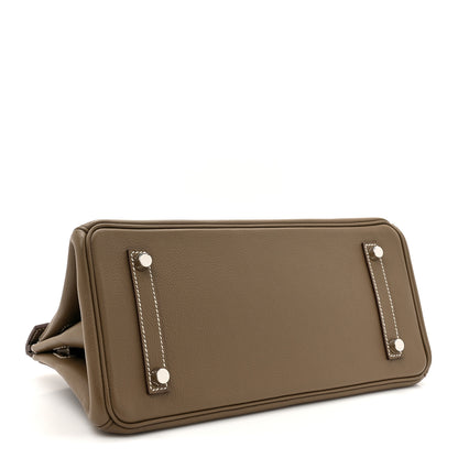 Hermes Evercolor Shoulder Birkin Light 29 Etoupe 4 of 10