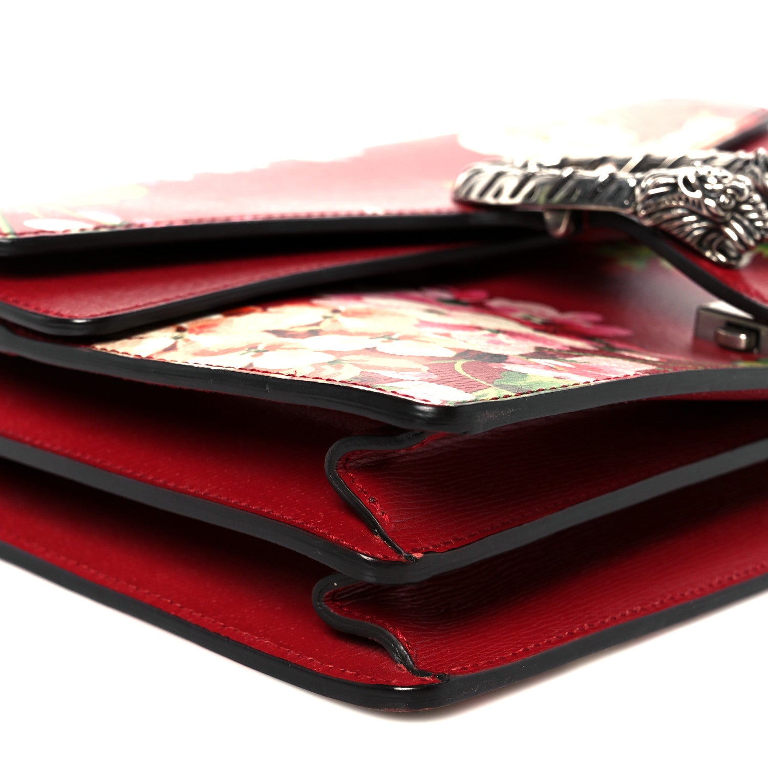 Gucci Calfskin Blooms Print Small Dionysus Shoulder Bag Romantic Cherry Multicolor 10 of 11