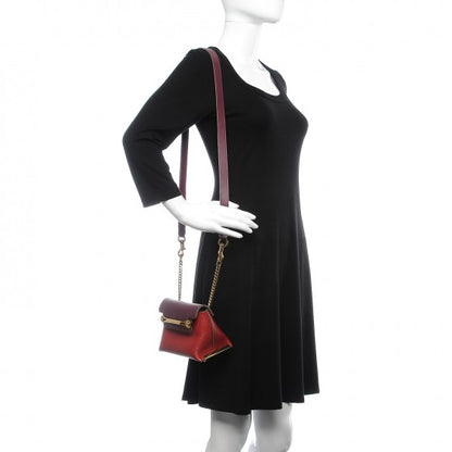 Chloe Calfskin Mini Clare Shoulder Bag Red 2 of 7