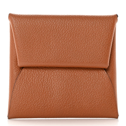 Hermes Evercolor Bastia Verso Coin Purse Gold Beige De Weimar 1 of 9