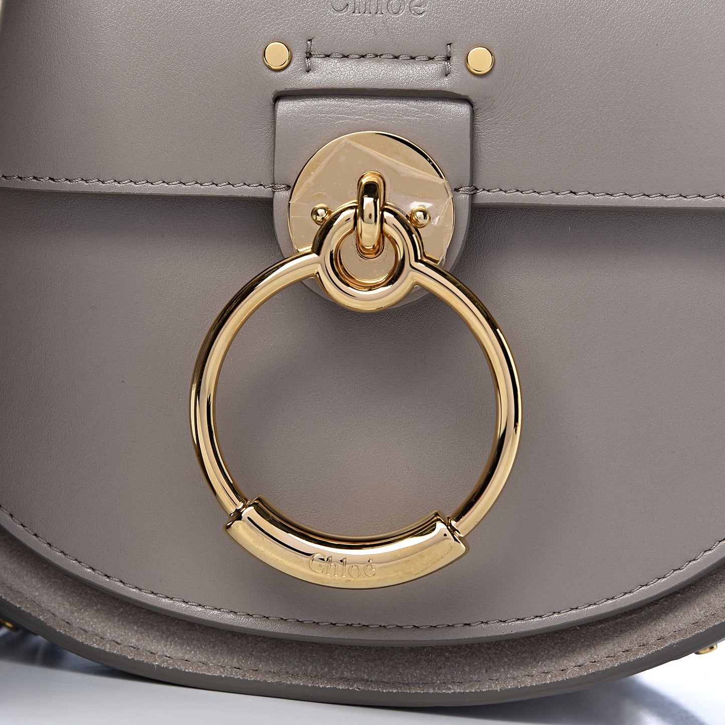 Calfskin Small Tess Bag Motty Grey