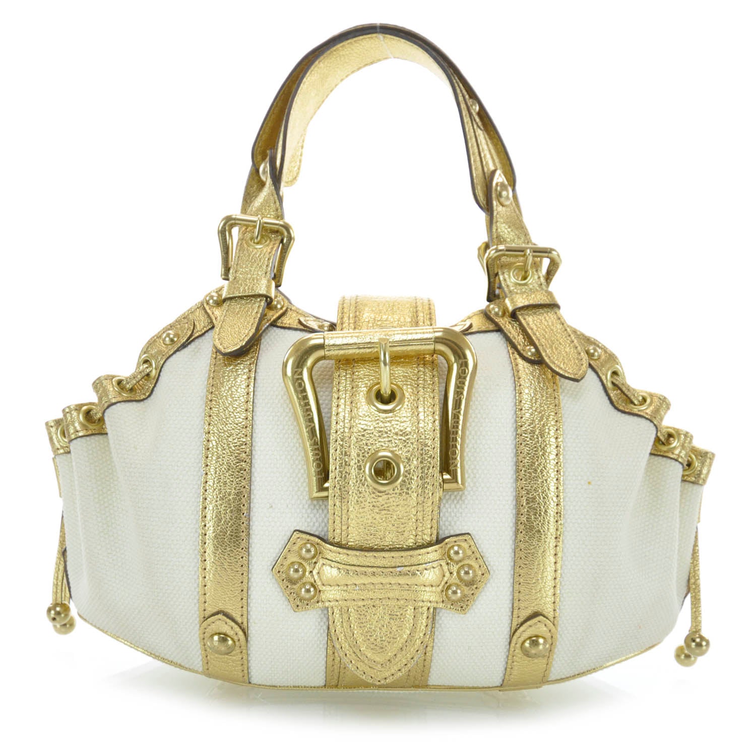 Louis Vuitton Antigua Theda GM Gold White 1 of 6