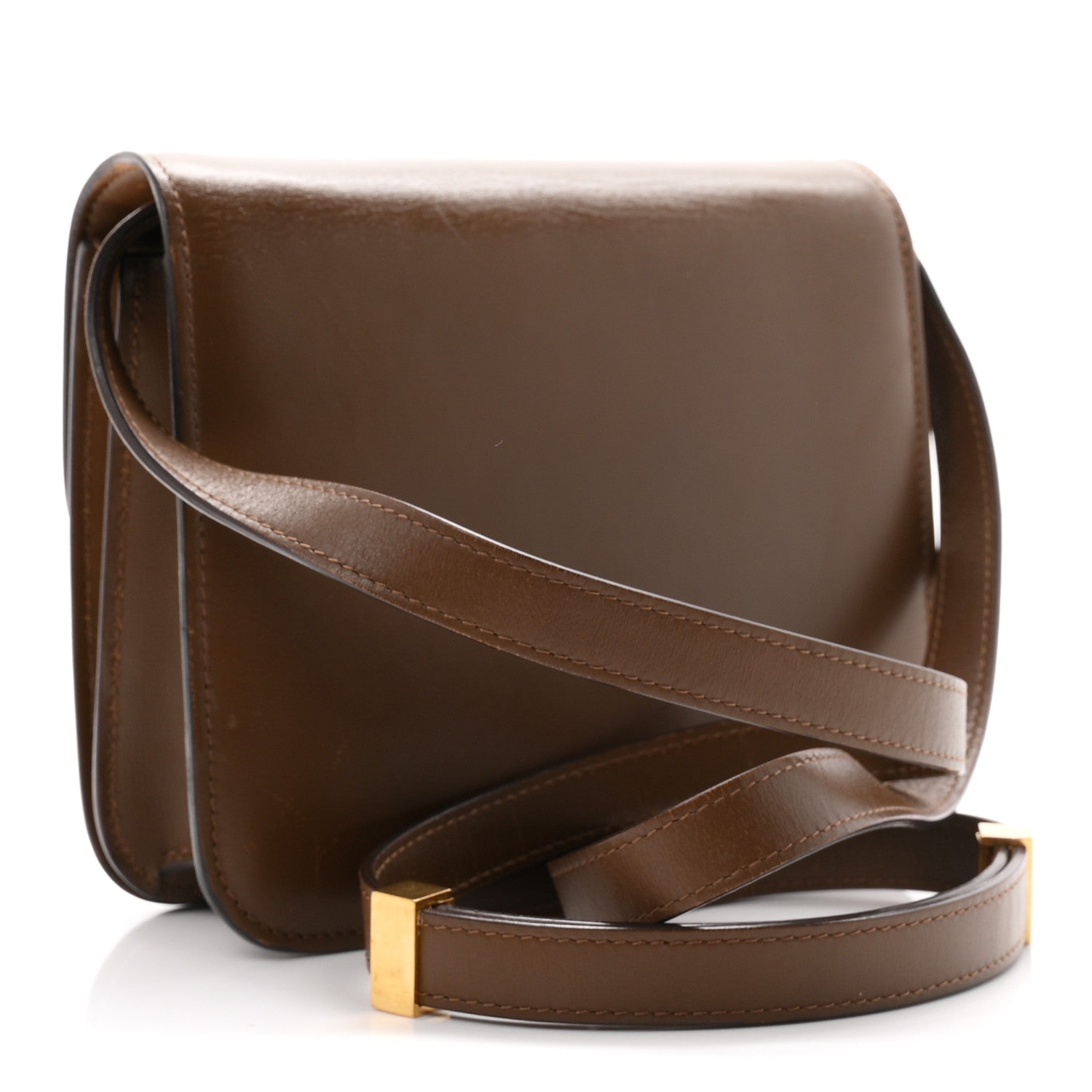Celine Box Calfskin Teen Classic Box Flap Bag Camel 3 of 10