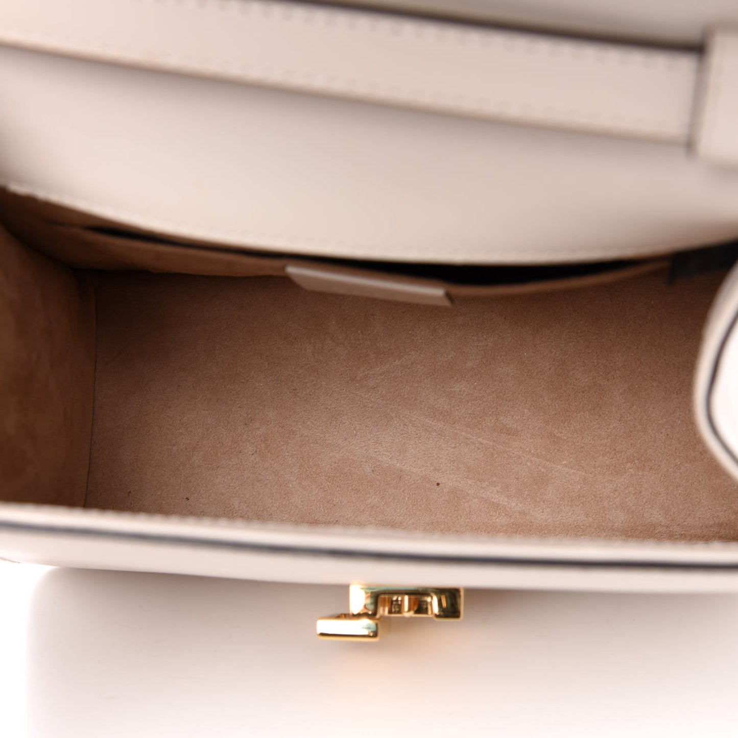 Calfskin Mini Sylvie Top Handle Bag White