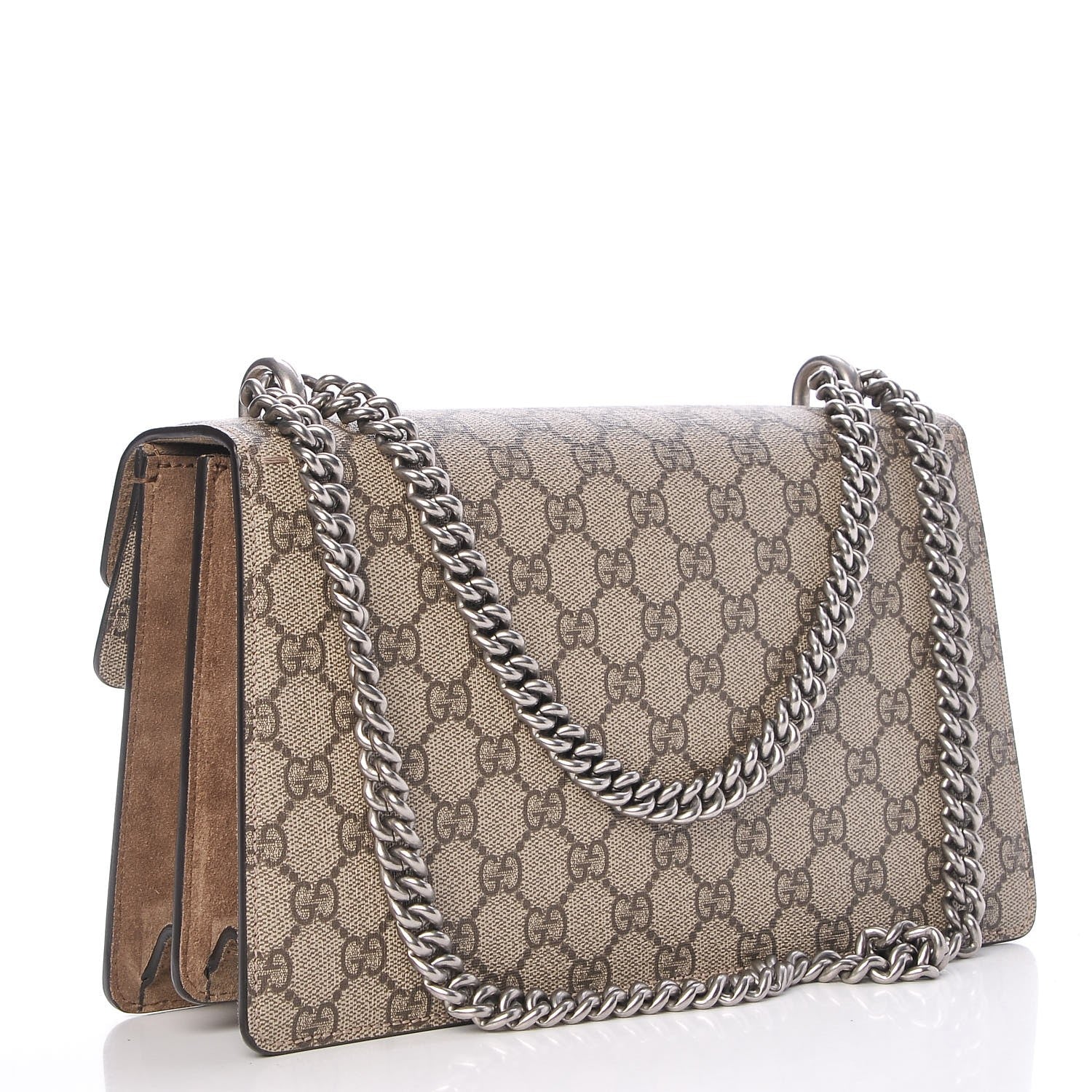 Gucci GG Supreme Monogram Small Dionysus Shoulder Bag Taupe 3 of 9