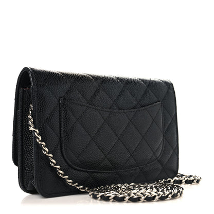 Chanel Caviar Quilted Wallet on Chain WOC Black 3 of 11