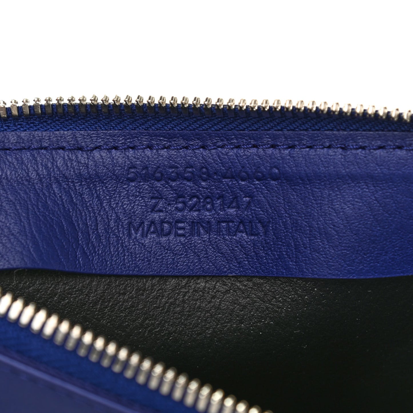 Calfskin Political Campaign Logo Pouch Bleu