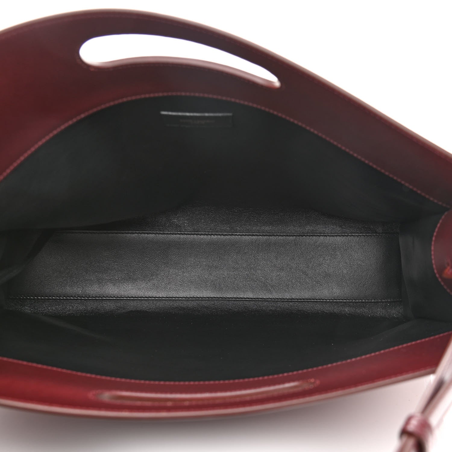 Saint Laurent Suede All-Over Monogram Convertible Tote Red 5 of 11