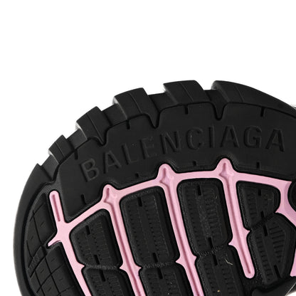 Balenciaga Rubber Neoprene Bi-Color Womens Track Sandals 37 Pink Black 7 of 9