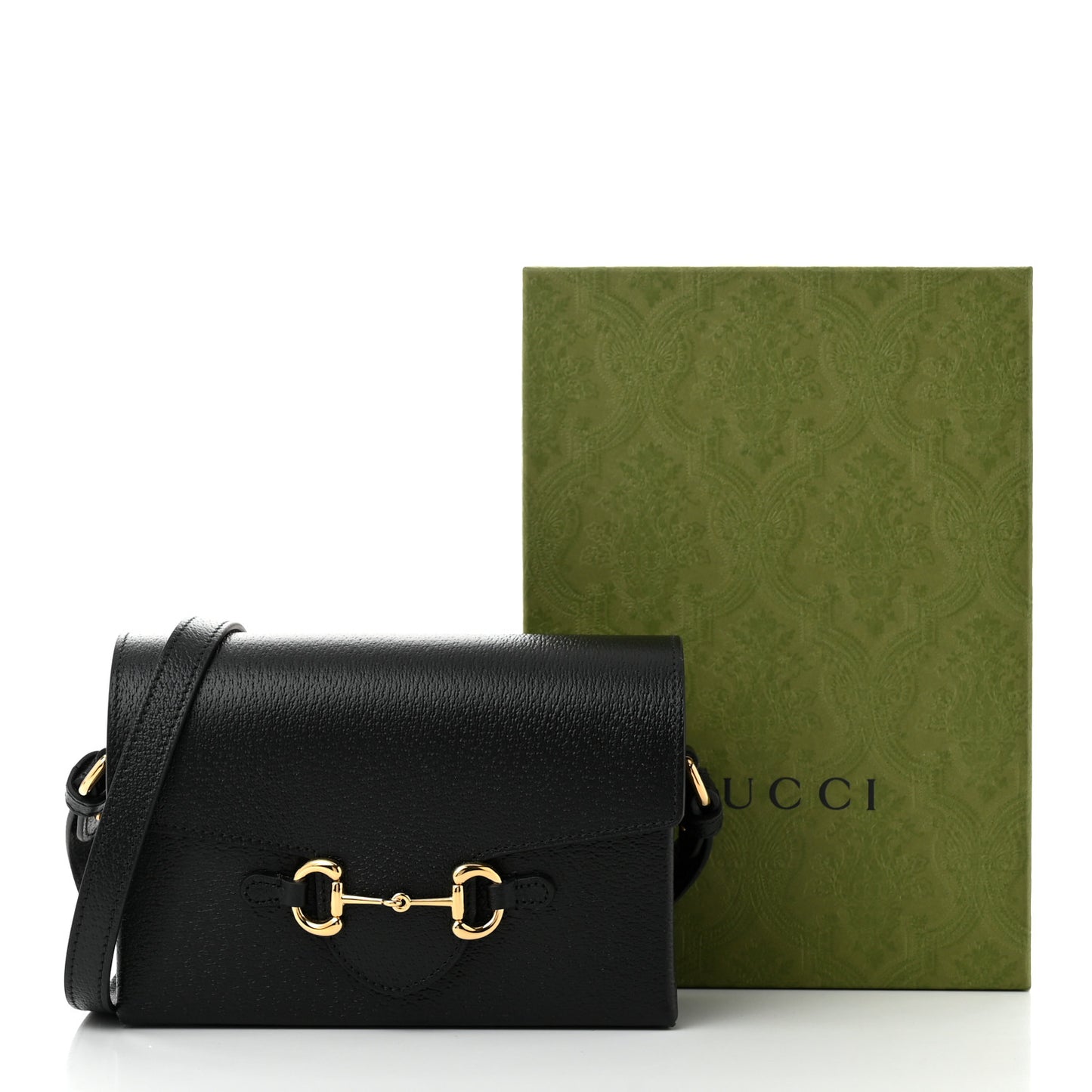 Calfskin Horsebit 1955 Shoulder Bag Black