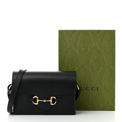 Gucci Calfskin Horsebit 1955 Shoulder Bag Black 11 of 11