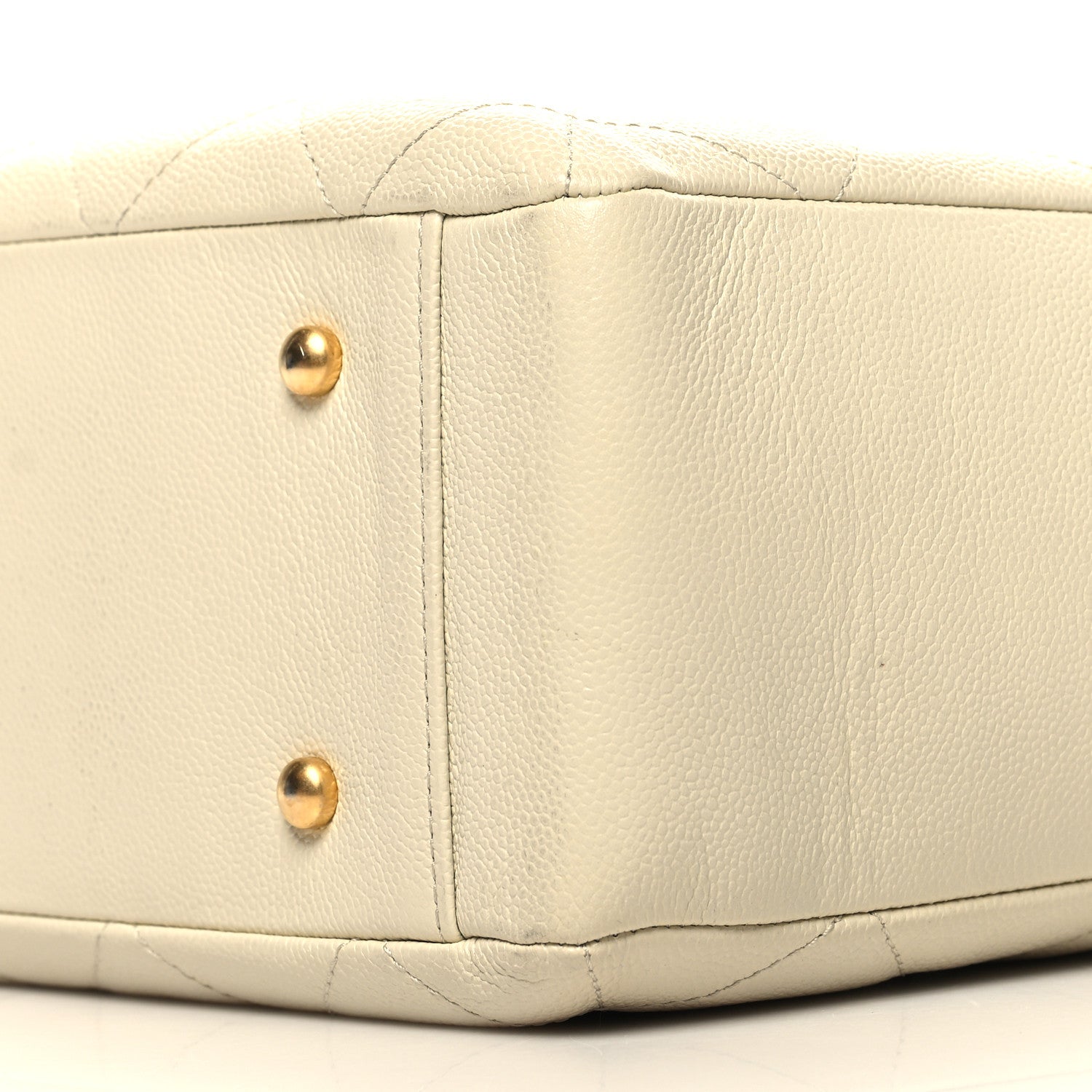 Chanel Caviar Quilted Small Shopping Tote White 10 of 10