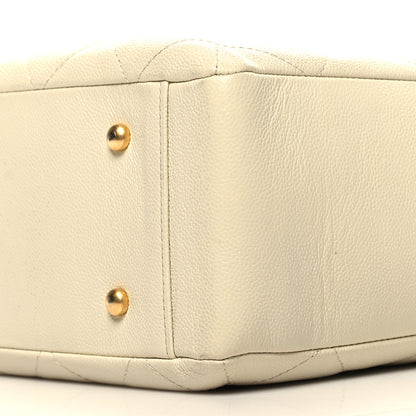 Chanel Caviar Quilted Small Shopping Tote White 10 of 10