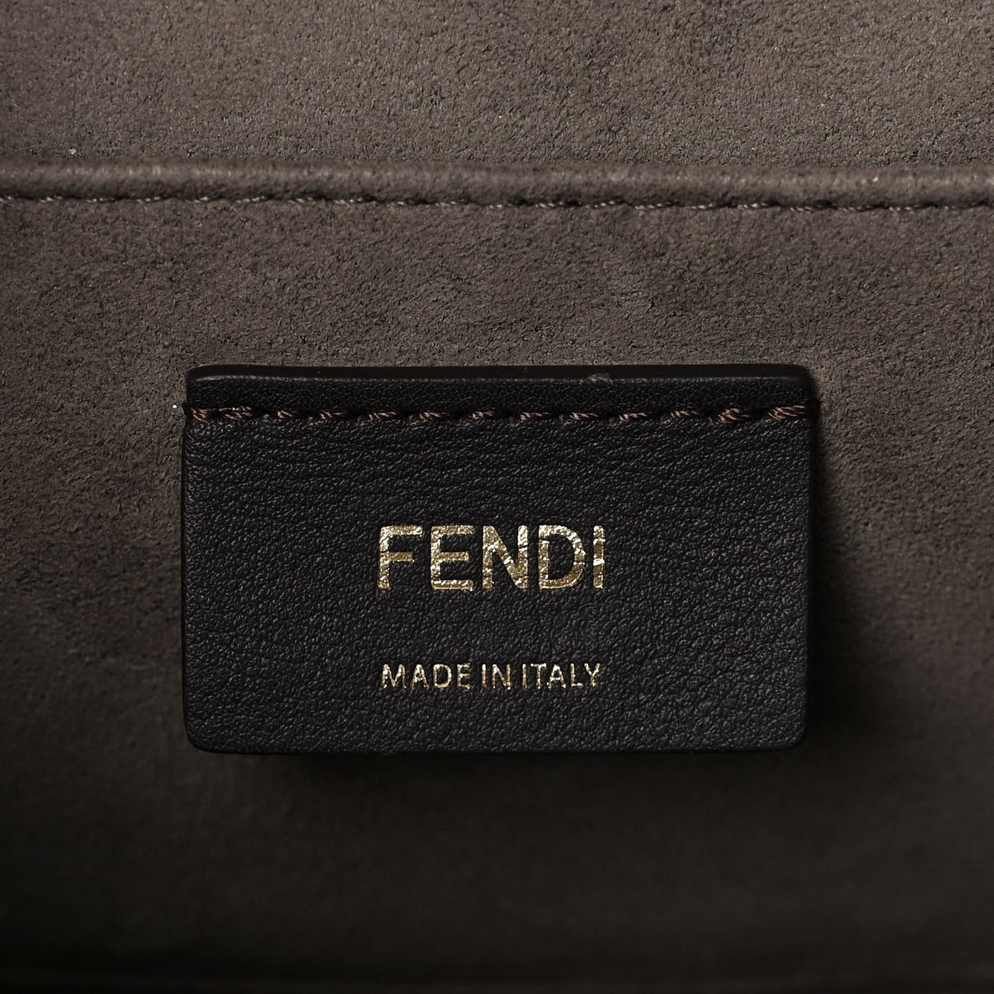 Vitello Century F is Fendi Bi-Color FF 1974 Embossed Kan I Shoulder Bag Maya Black