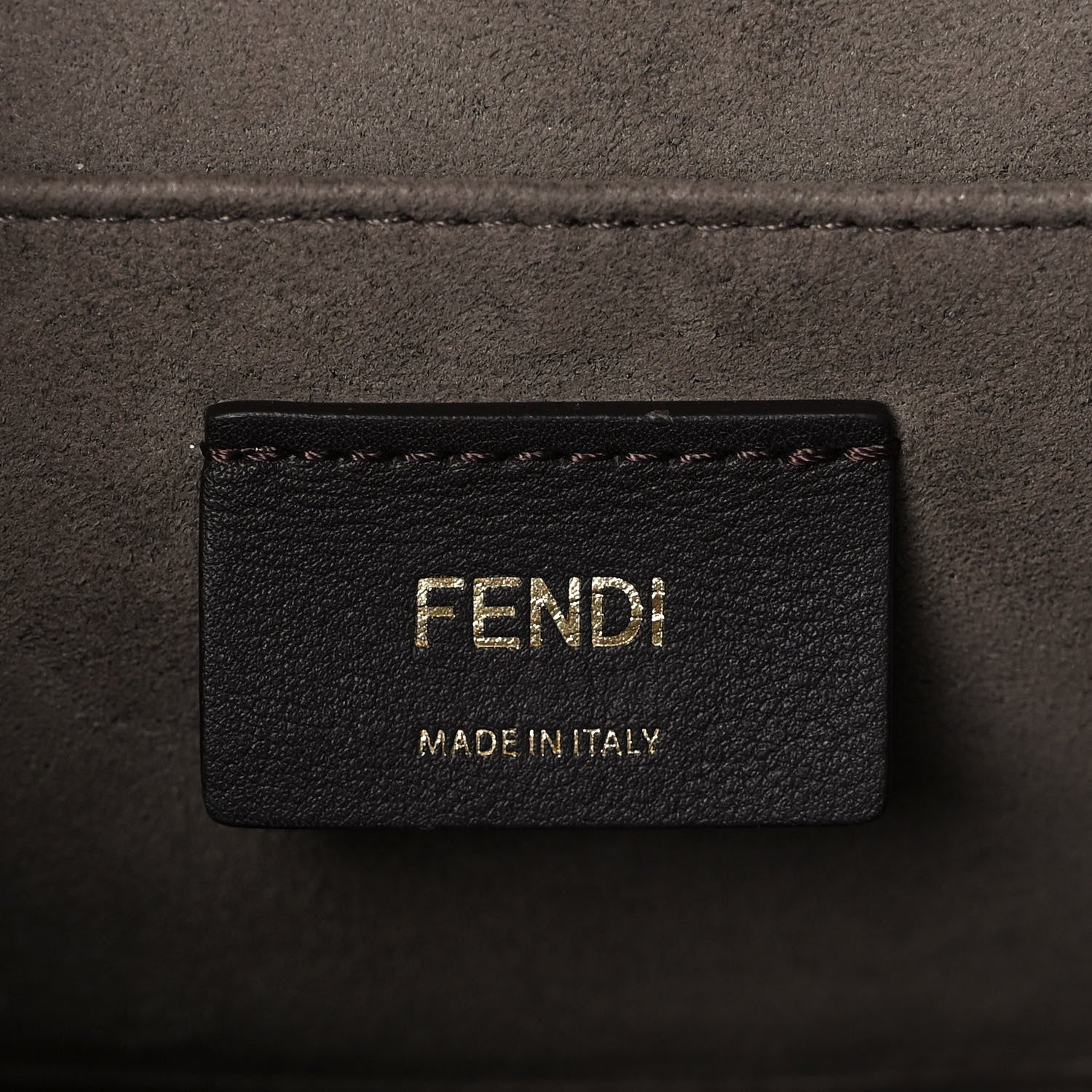 Fendi Vitello Century F is Fendi Bi-Color FF 1974 Embossed Kan I Shoulder Bag Maya Black 6 of 14