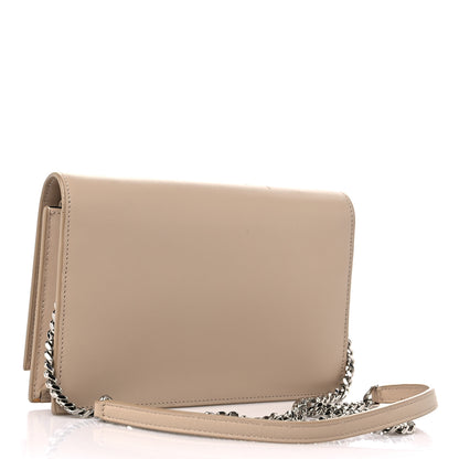 Saint Laurent Smooth Calfskin Classic Monogram Kate Tassel Chain Wallet Nude Powder 3 of 15