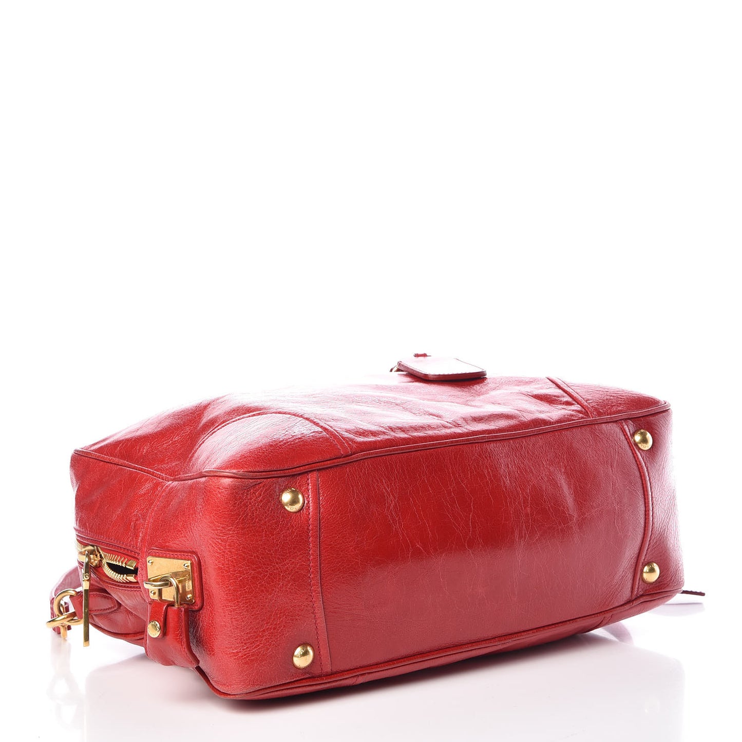 Vitello Shine Bauletto Rosso