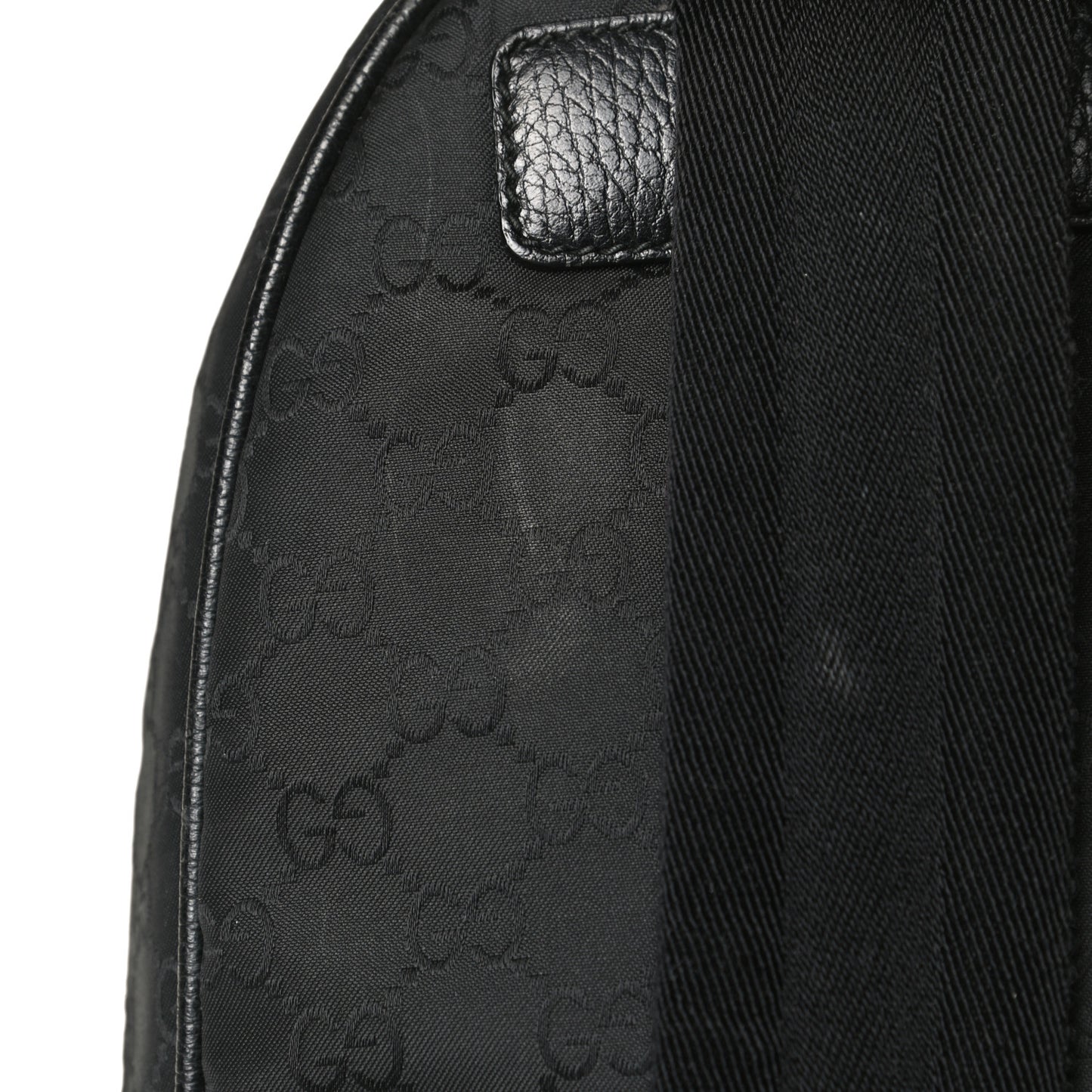 Nylon Monogram Slim Backpack Black