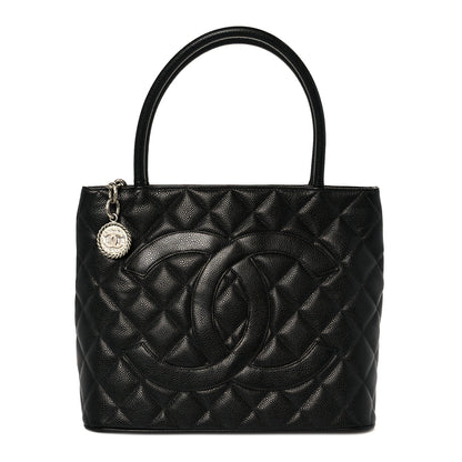 Chanel Caviar Quilted Medallion Tote Black 1 of 10