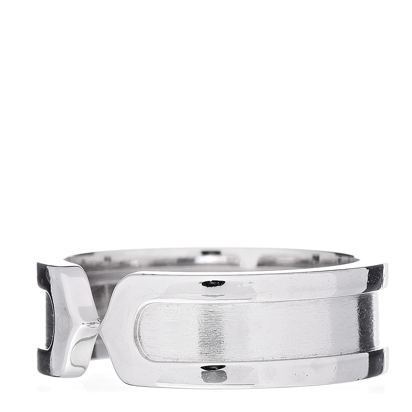 18K White Gold 6.5mm C De Ring 53 6.5