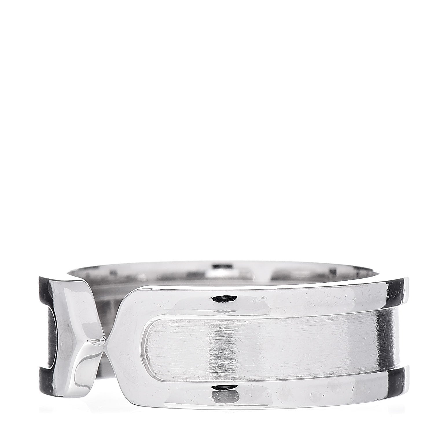 Cartier 18K White Gold 6.5mm C De Ring 53 6.5 3 of 6