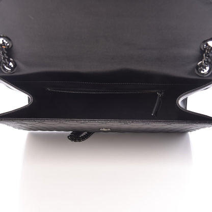 Saint Laurent Grain De Poudre Large Tri-Quilt Monogram Satchel Black 5 of 15