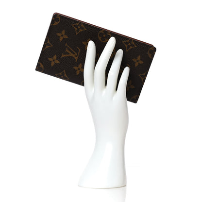 Louis Vuitton Monogram Checkbook Holder Case Wallet 2 of 10