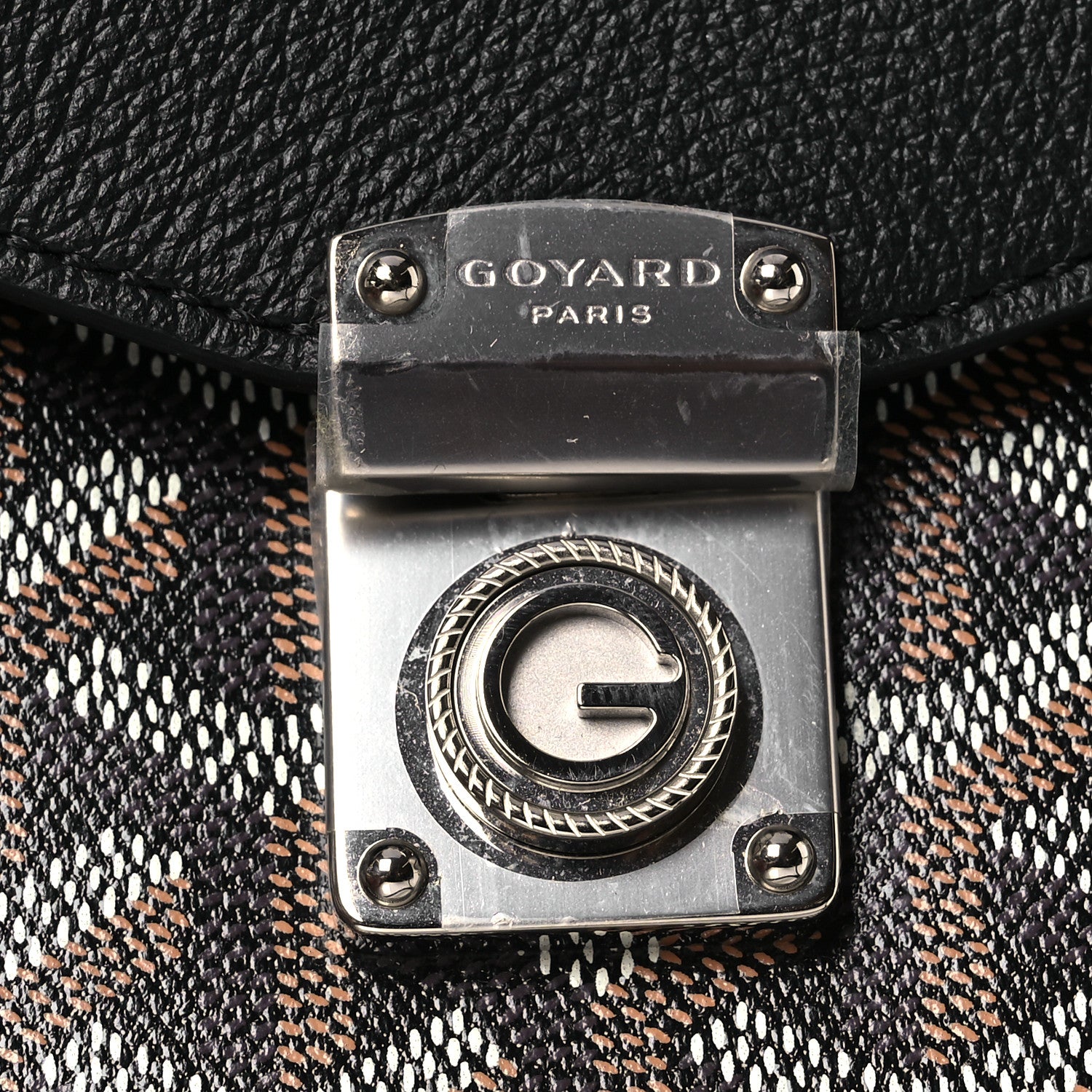 Goyard Goyardine Calfskin Chypre Wallet Pouch Black 12 of 12