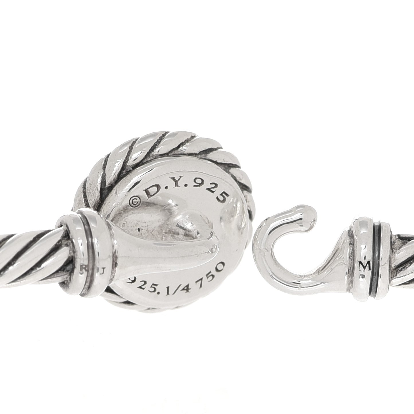 Sterling Silver 18K Yellow Gold 3mm Chatelaine Bracelet