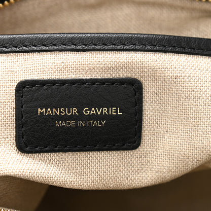 Mansur Gavriel Calfskin Mini Tulipano Bag Black 6 of 9