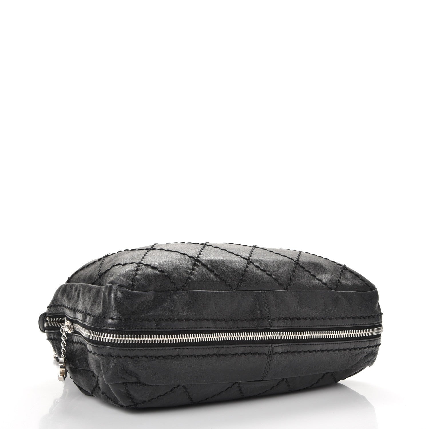 Chanel Lambskin Stitched Expandable Tote Black 4 of 8