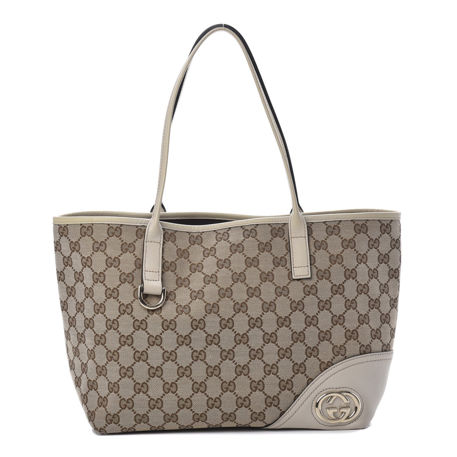 Gucci Monogram Medium New Britt Tote Off White 1 of 18