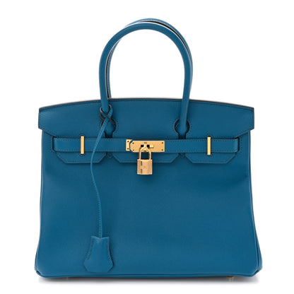 Hermes Epsom BIRKIN 30 Bleu Izmir 1 of 10