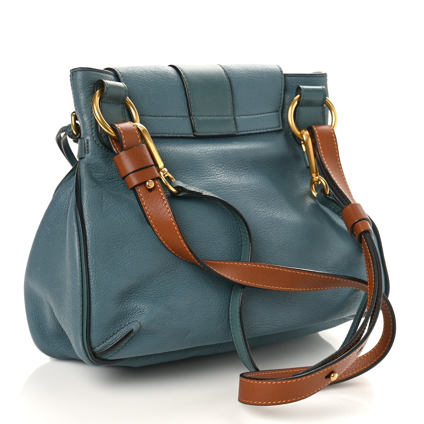 Grained Lambskin Calfskin Small Lexa Shoulder Bag Cloudy Blue